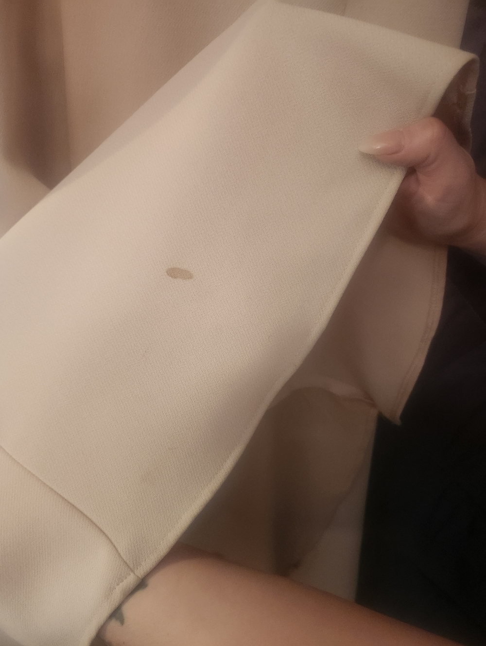 Strapless Beige Evening Gown - AS IS - Picture 9 of 9